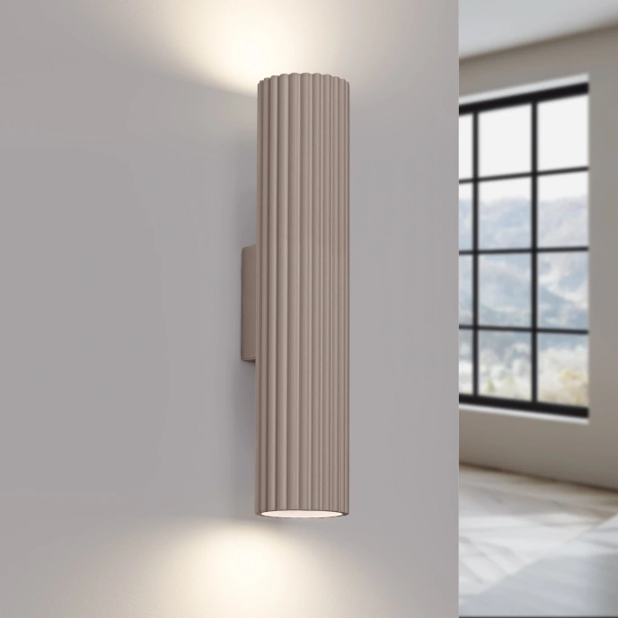 Vägglampa KARBON 30 taupe