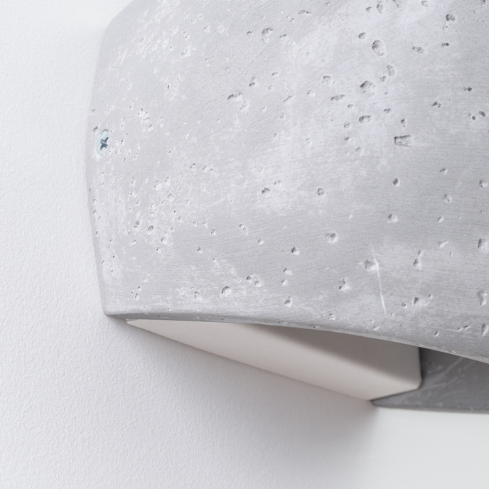 Vägglampa GLOBE betong + 2x LED-lampa G9 4000K Kall 4,5W 460lm