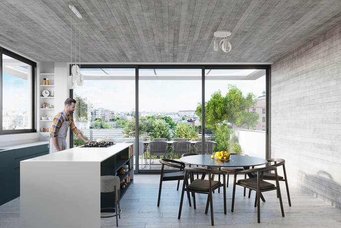 TITRAN 3 taklampa vit + 3x LED-lampa E27 3000K varm 7,5W 620lm