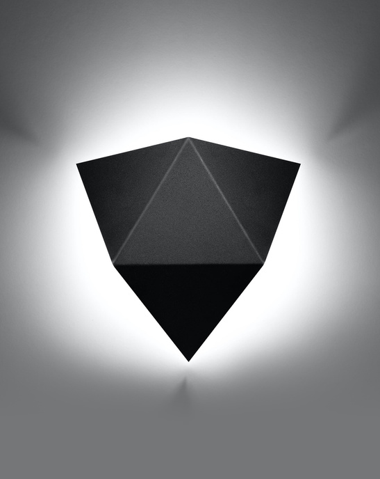 Vägglampa SOLIDO svart + 1x LED-lampa G9 3000K varm 4,5W 510lm