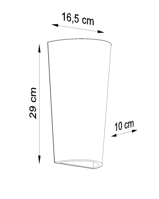 Keramisk vägglampa LANA vit + 1x LED-lampa E27 3000K varm 7,5W 620lm