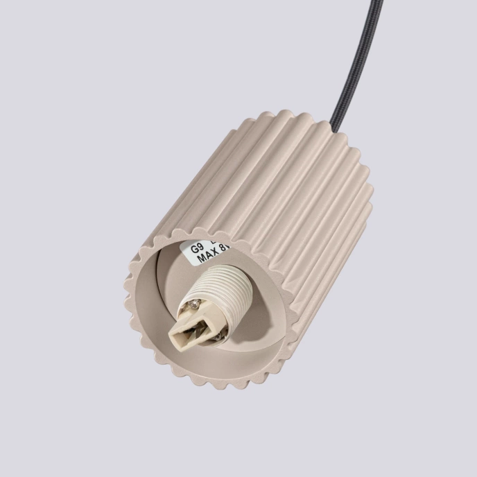 Pendellampa HALO 1 taupe