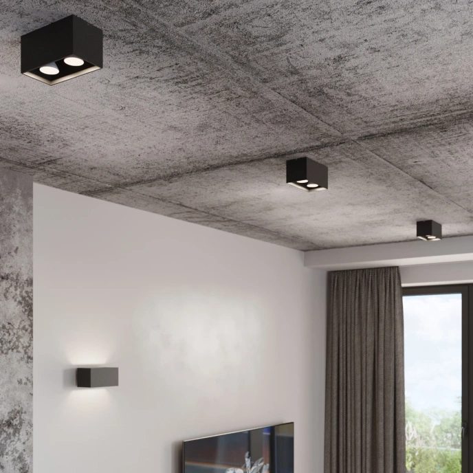 Plafond QUAD MAXI svart