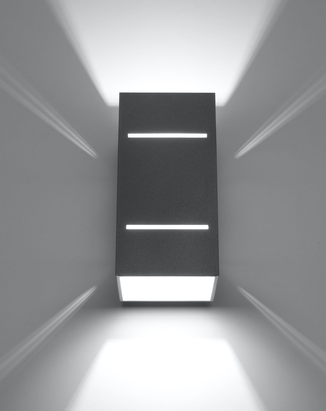 Vägglampa BLOCCO grå + 1x LED-lampa G9 3000K varm 4,5W 510lm