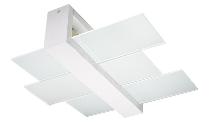 Plafond FENIKS 2 vit + 2x LED-lampa E27 3000K varm 7,5W 620lm