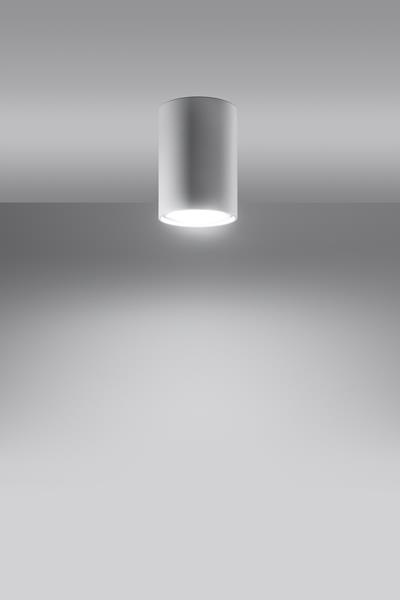 Plafond LAGOS 10 vit + 1x LED-lampa GU-10 3000K varm 7W 620lm