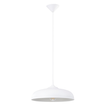 GINA taklampa vit + 1x LED-glödlampa E27 3000K varm 7,5W 620lm