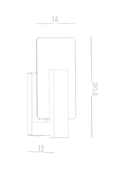 Vägglampa LAPPO vit + 1x LED-glödlampa E14 3000K varm 7,5W 620lm