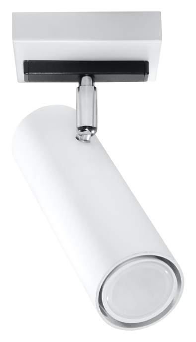 Plafond DIREZIONE 1 vit + 1x LED-lampa GU-10 3000K varm 7W 620lm