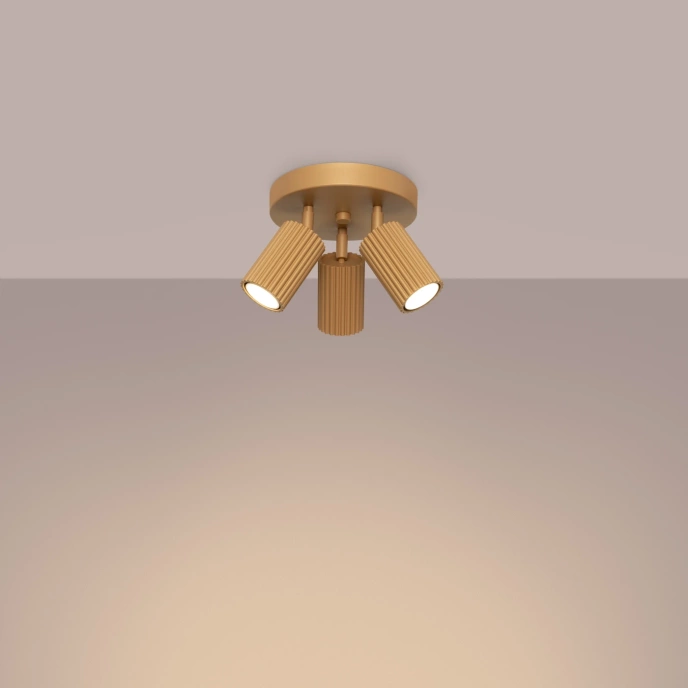 Plafond KARBON 3P guld