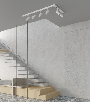 Taklampa, 6-punkts, 3-fas strömskenesystem, TORN 57W LED 3000K