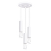 LAMI 3P taklampa vit + 3X LED-lampa GU-10 4000K Kall 7W 530lm