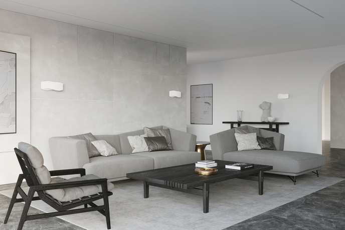 Vägglampa TILA 40 vit + 2x LED-lampa G9 3000K varm 4,5W 510lm