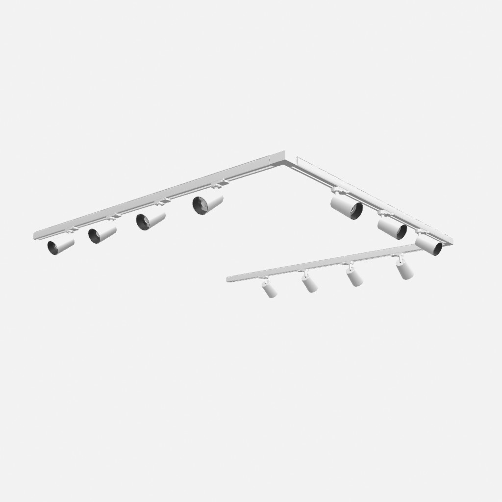 Taklampa, 11 punkter, 3-fas strömskenor, AURA