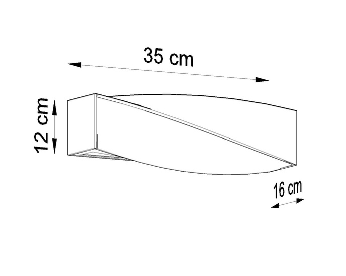 Keramisk vägglampa SIGMA MINI vit + 1x LED-lampa E27 4000K Cold 7,5W 650lm