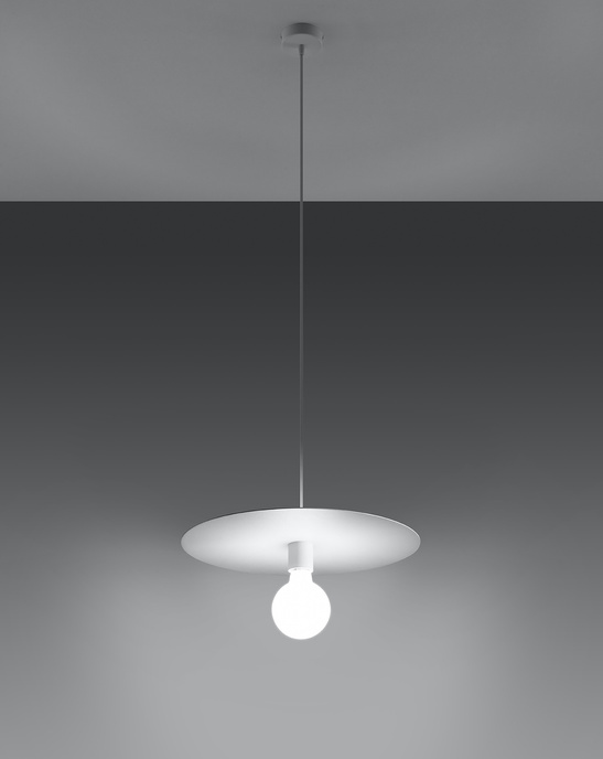 FLAVIO taklampa vit + 1x LED-glödlampa E27 3000K varm 7,5W 620lm