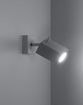 Vägglampa MERIDA 1 vit + 1x LED-lampa GU-10 4000K kall 7W 630lm