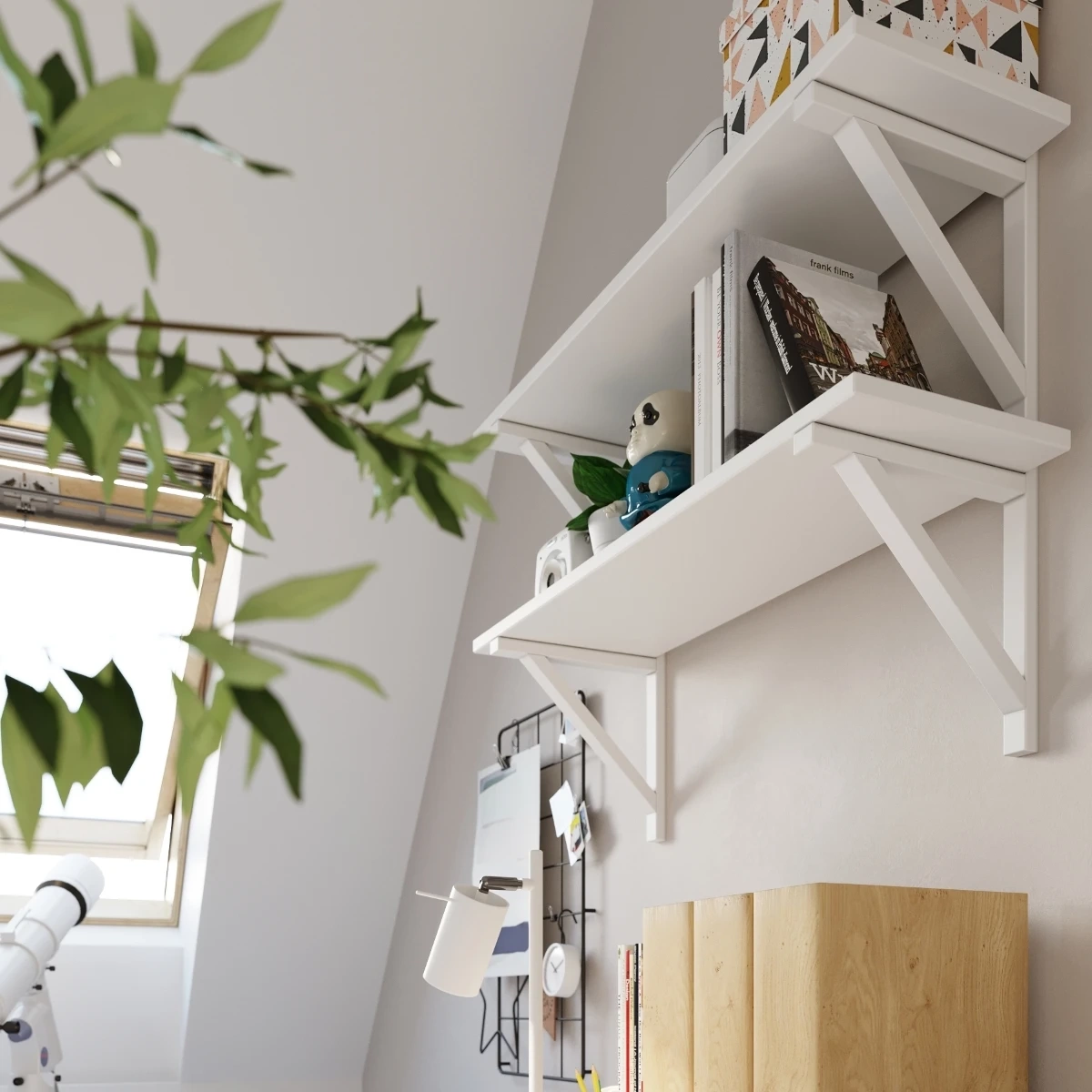 Skrivbordslampa RING vit