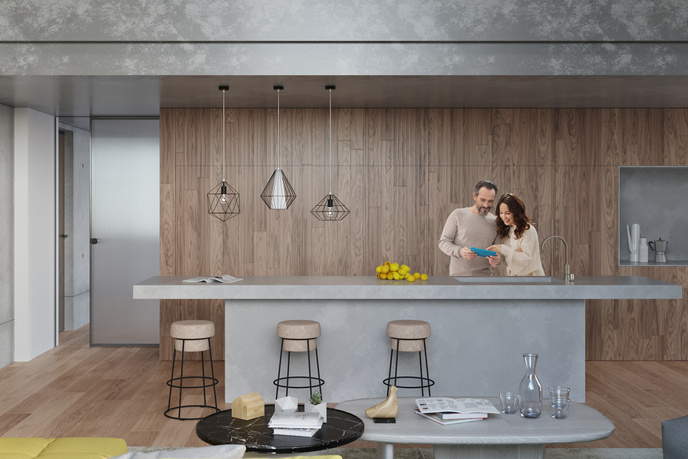 DEMI taklampa svart + 1x LED-lampa E27 4000K Cold 7,5W 650lm