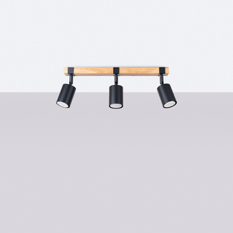 Taklampa FAGER 3 svart