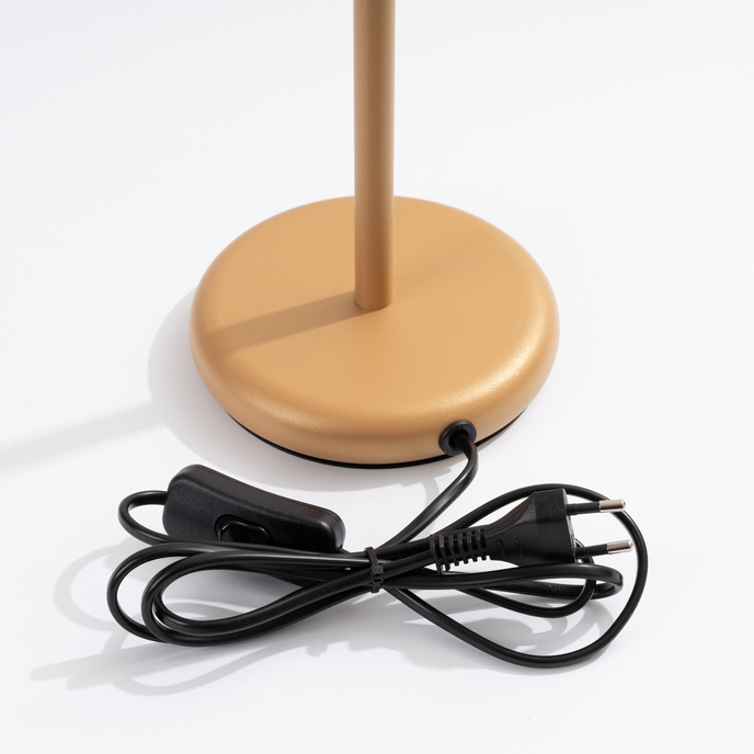 Skrivbordslampa KARBON guld + 1x LED-lampa GU-10 3000K varm 7W 510lm