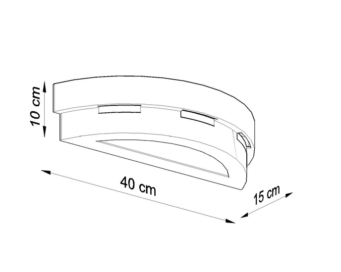 Keramisk vägglampa HELIOS vit + 1x LED-lampa E27 4000K Kall 7,5W 650lm