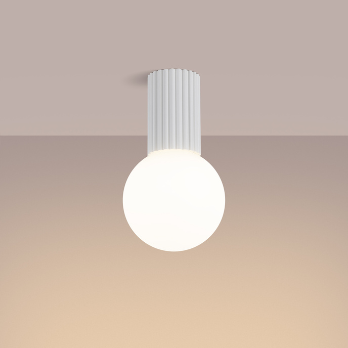 Taklampa HALO vit IP44