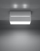 Plafond LOBO MAXI vit + 2x LED-lampa G9 4000K kall 4,5W 530lm