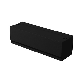 Rak strömkontakt svart