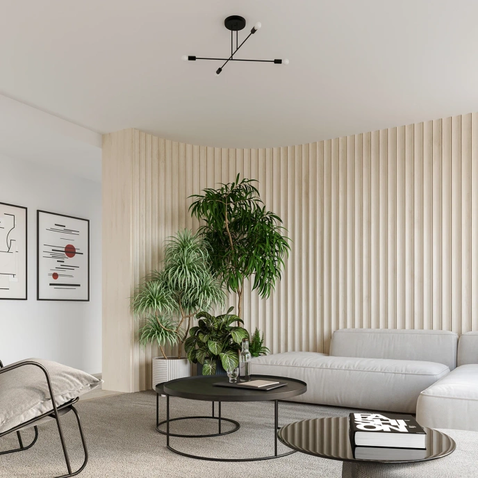 Ljuskrona NORAH 3 svart