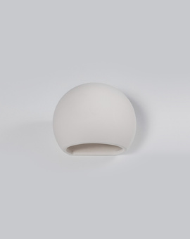 Keramisk vägglampa GLOBE vit + 1x LED-lampa E27 4000K Kall 7,5W 650lm
