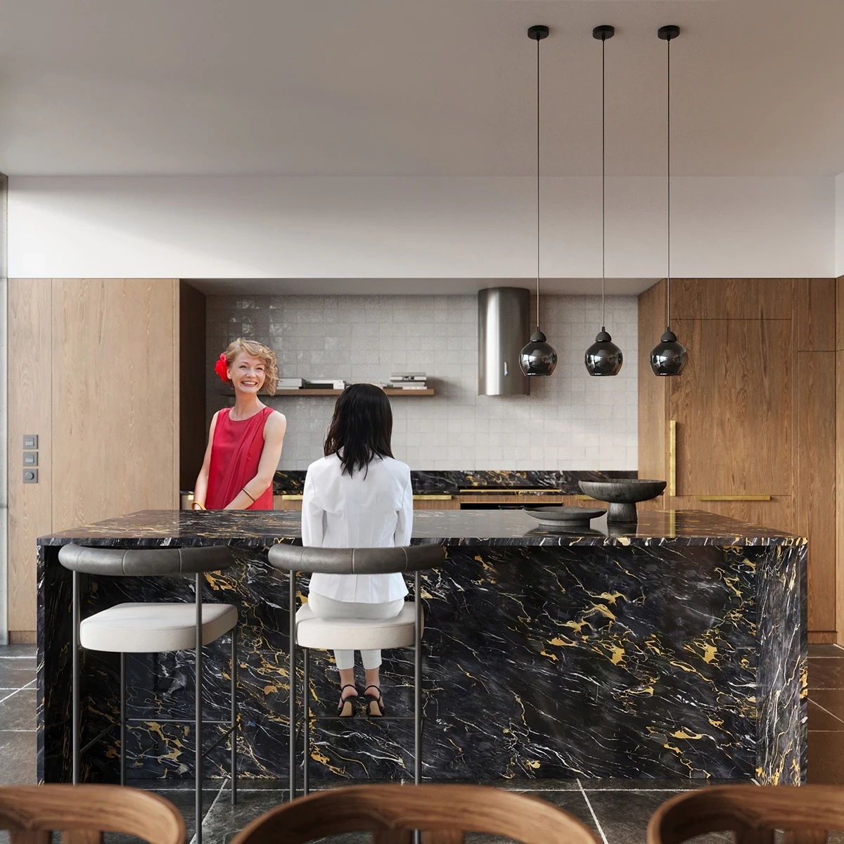 Vägglampa ALINO 1 svart