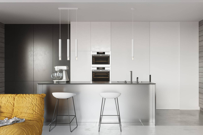 WEZYR 3 taklampor vit + 3x LED-lampa G9 4000K kall 4,5W 530lm