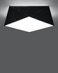 Plafond HEXA 35 BLACK + 2x LED-lampa E27 4000K Cold 7,5W 650lm