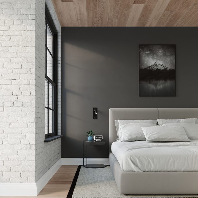 Vägglampa ENIF svart + 1x LED-lampa G9 3000K varm 4,5W 510lm