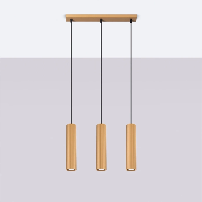 Pendellampa KARBON 3L guld