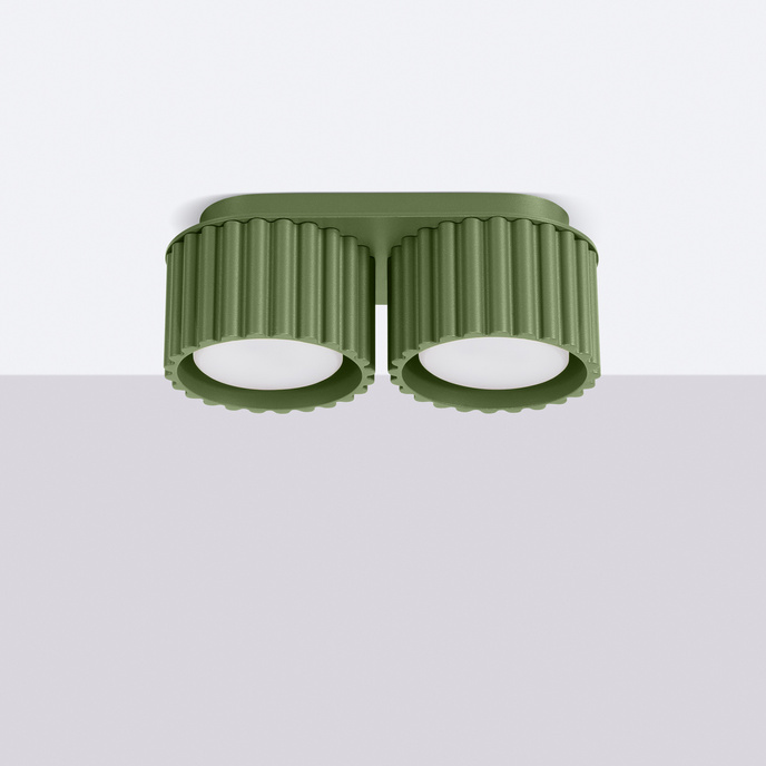 Taklampa AURA 2 olivgrön Gx53