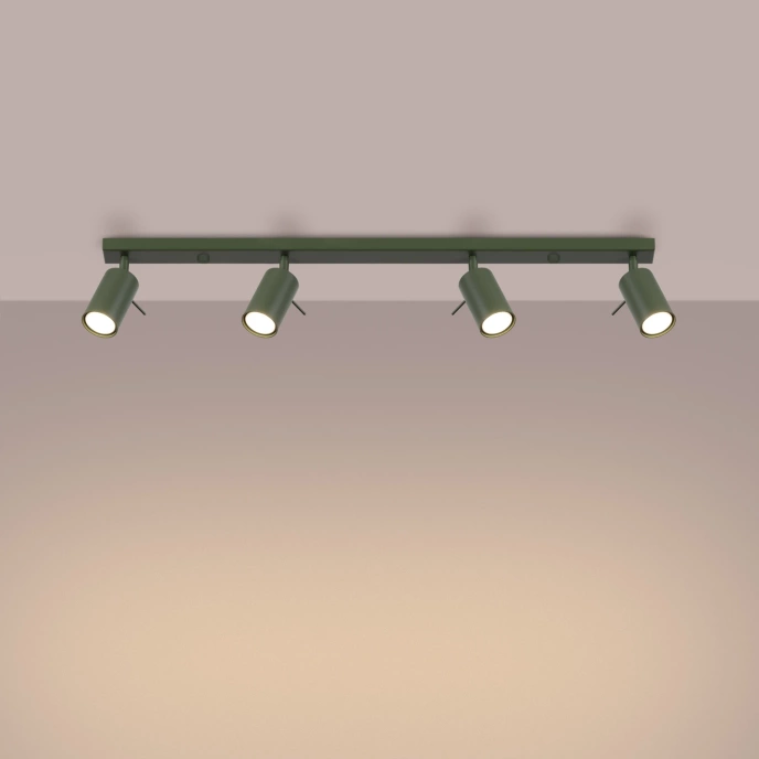 Taklampa RING 4L olivgrön