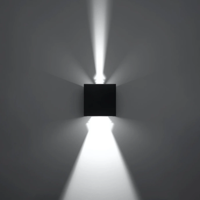 Vägglampa LUCA svart LED IP54