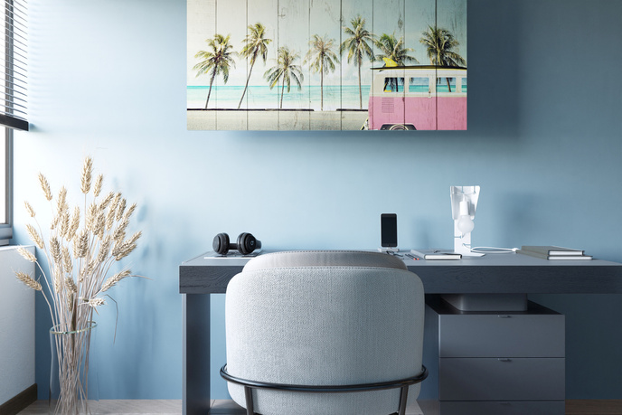 Skrivbordslampa ARBY vit + 1x LED-lampa E27 4000K Kall 7,5W 650lm