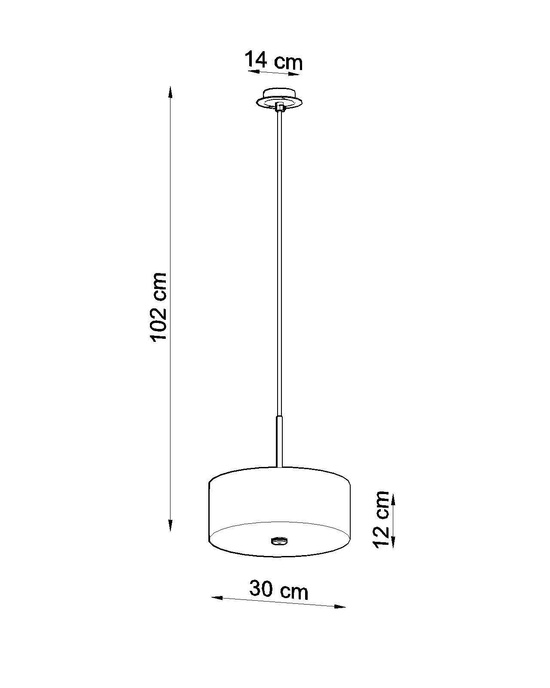 Ljuskrona SKALA 30 vit + 3x LED-lampa E27 3000K varm 7,5W 620lm