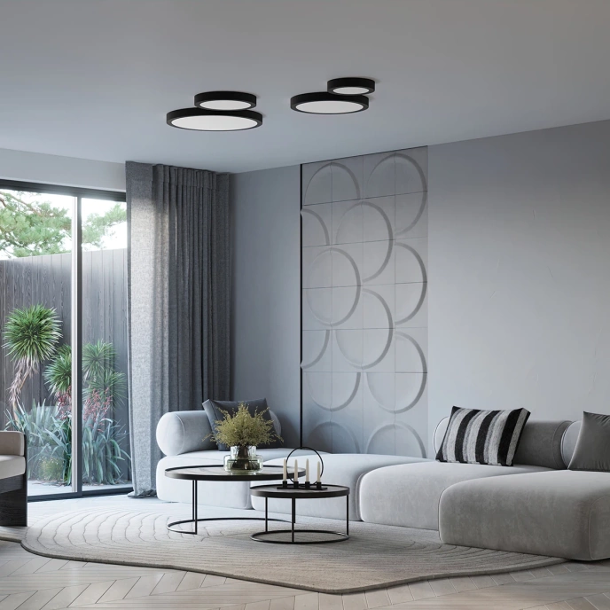 Taklampa ONYX 40 svart LED 3000K