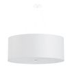 Ljuskrona OTTO 70 vit + 6x LED-lampa E27 3000K varm 7,5W 620lm