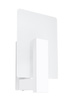 Vägglampa LAPPO vit + zx LED-lampa E14 4000K Kall 7,5W 650lm