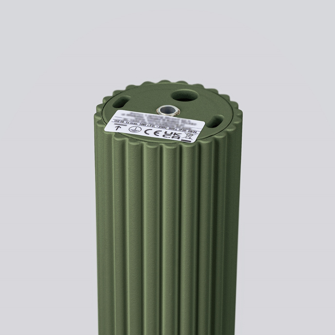 Plafond KARBON 60 olivgrön + 1x LED-lampa GU-10 4000K Kall 7W 530lm