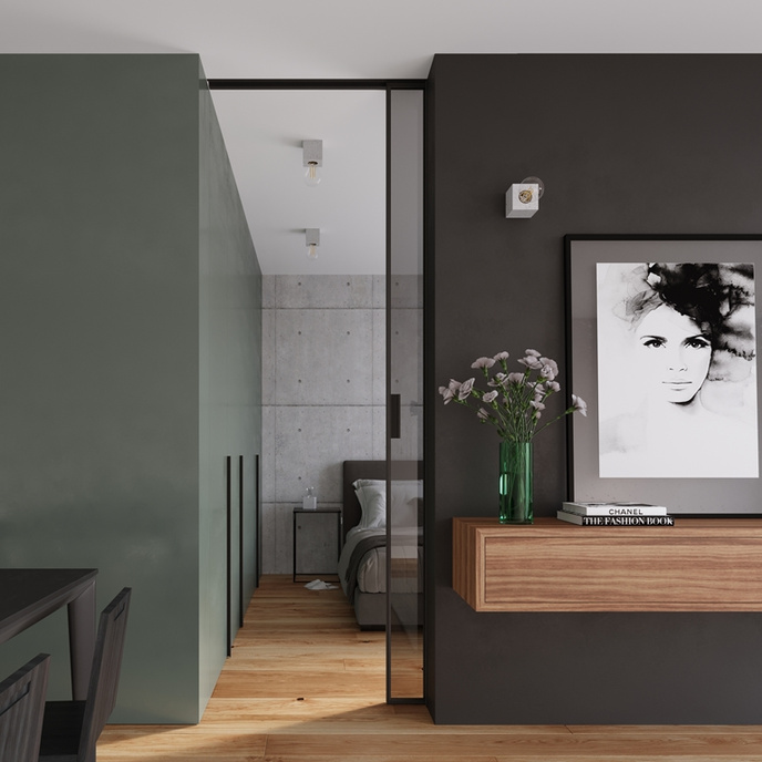 Plafond ARIZ betong + 1x LED-lampa E27 3000K varm 7,5W 620lm