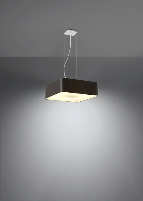 Ljuskrona LOKKO 45 svart + 5x LED-lampa E27 3000K varm 7,5W 620lm