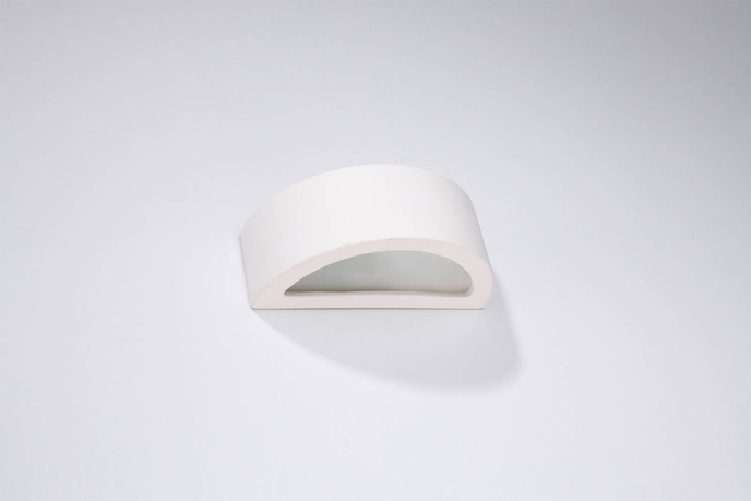 Keramisk vägglampa ATENA 30 vit + 1x LED-lampa E27 3000K varm 7,5W 620lm