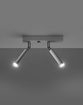Plafond EYETECH 2 vit + 2x LED-lampa G9 3000K varm 4,5W 510lm