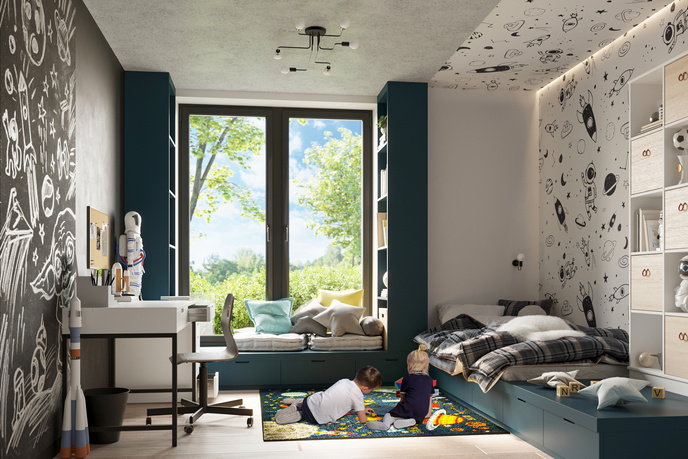 Vägglampa VECTOR svart + 1X LED-lampa E27 3000K 7W 760lm